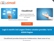 Tablet Screenshot of cloudzimail.com